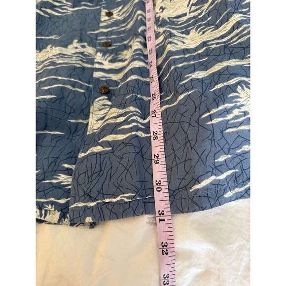 VTG NEW Go Barefoot Hawaiian Button Shirt XL Made USA Sea Kayak OCEAN Tropical - Picture 7 of 8